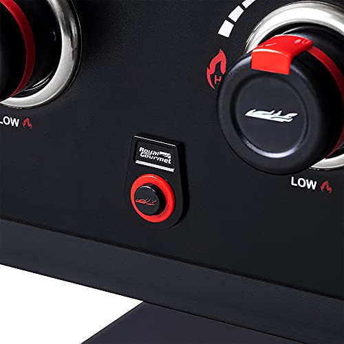 Royal Gourmet GB8003 8-Burner Propane Gas Grill with Foldable Side Tables, Large Propane BBQ Grill with Porcelain-Enameled Steel Wire Grates for Outdoor Party or Backyard Grilling, Black Royal Gourmet