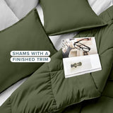 Bare Home Comforter Set - Ultra-Soft - Goose Down Alternative - Premium 1800 Series - All Season Warmth (Twin/Twin XL, Cypress Green) Bare Home