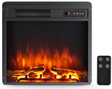 ARLIME 18 Inch Electric Fireplace Inserts, 1500W Freestanding & Recessed Fireplace w/Adjustable LED Flame, Remote Control, Timer, Built-in Thermostat, Overheating Protection ARLIME