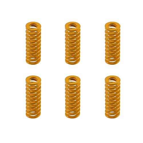 Aokin 3D Printer Bed Springs, 8mm OD 20mm Length Compression Mould Die Springs Light Load for Creality Ender 3, Ender 3 Pro, Ender 3 V2, Ender 3S 3D Printer, 6 Pcs - WoodArtSupply