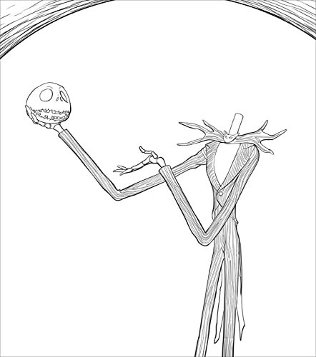 Disney Tim Burton's The Nightmare Before Christmas Glow-in-the-Dark Coloring Book WoodArtSupply