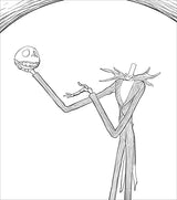 Disney Tim Burton's The Nightmare Before Christmas Glow-in-the-Dark Coloring Book WoodArtSupply