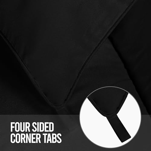 Utopia Bedding Comforters King Size, All Season Duvet Insert, Down Alternative Box Stitched Bed Comforter with Corner Tabs, Machine Washable (Black) Utopia Bedding