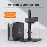 Cloudray 60W MOPA Fiber Laser Engraver, Color Marking, Metal Engraving with 2 F-Theta Lenses, 110x110mm, Laser Engraving Machine, 60,000mW, Class 2, Model CLM60F Cloudray