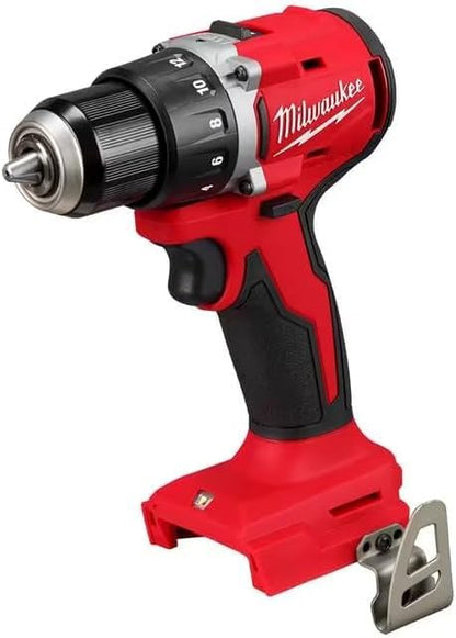 Milwaukee 3601-20 M118 18V Lithium-Ion Brushless Cordless 1/2 in. Compact Drill/Driver (Tool Only), Red - WoodArtSupply