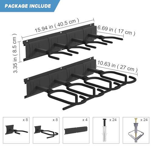 Upbci Gun Rack, Professional Gun Rack Wall Mount, Vertical Gun Rack for Wall, Adjustable Indoor Gun Racks Securely Hold Your Shotguns and Rifles - WoodArtSupply