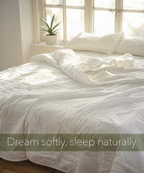Cooling Comforter, 100% Viscose Fill, Cover: 60% Viscose, 40% Cotton, Lightweight Duvet Insert, Breathable Summer Quilt, Twin Size (73x94 Inches), Imported Desert Breeze Distributing
