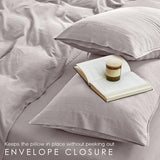 AGGBEERY 100% French Linen Sheets Natural Linen King Size Sheets Set, Breathable and Durable for Hot Sleepers, 4 Pcs Bed Sheets with 16 Inch Deep Pocket - 1 Flat Sheet, 1 Fitted Sheet, 2 Pillowcases AGGBEERY