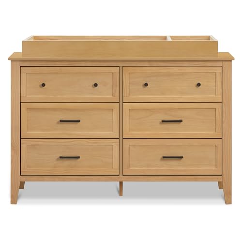 Davinci Sawyer Farmhouse 6-Drawer Dresser in Honey DaVinci