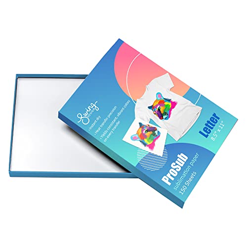 Brother SP-1 Sublimation Printer Deluxe Starter Bundle with Full Ink Set, 160 Sublimation Transfer Sheets, 56 Blanks, Tape and More