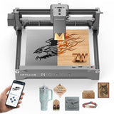 Artilume U1 Laser Engraver & Cutter Machine with 200x150mm Area,LightBurn Compatible,7000mW 0.01mm Precision for Wood Metal Acrylic Leather,with WiFi & APP, Ideal for DIY Crafts & Small Business Artilume