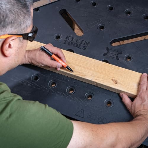 Klein Tools 54410MB MODbox Work Bench, Folding Work Table, Portable Workstation, 1000-Pound Capacity, Compatible with MODbox Rail System Klein Tools