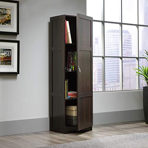 Sauder Miscellaneous Storage Pantry cabinets, L: 17.99" x W: 13.94" x H: 60.00", Cinnamon Cherry finish - WoodArtSupply