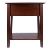 Winsome Wood Shaker Accent Table, Antique Walnut Winsome