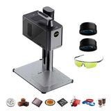 LumiTool 20W True Fiber Laser Engraver - 10X Faster AI Fiber Laser Engraving Machine for Metal, Jewelry, Leather & More - AI-Powered, Deep Engraving, Cloud Data, Compact & Affordable Lumitool