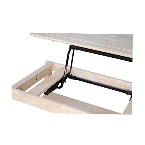 International Concepts Bombay Tall Coffee Table, Unfinished - WoodArtSupply