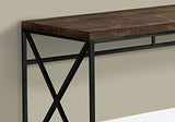 Monarch Specialties I 7450 Computer Desk, Home Office, Laptop, Work, Metal, Laminate, Brown, Black, Contemporary, Modern Monarch Specialties