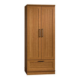 Sauder 411802 HomePlus Wardrobe/Storage Cabinet, L: 28.98" x W: 20.95" x H: 71.18", Sienna Oak finish Sauder