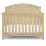 Simmons Kids SlumberTime Emma 4-in-1 Convertible Baby Crib N More - Greenguard Gold Certified, Natural Sandstone