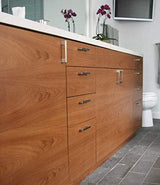 Edge Supply Mahogany Wood Veneer Sheet Flat Cut, 24” x 96”, 10 mil Paper Back, “A” Grade Veneer Face – Easy to Apply Oak Veneer Sheet – Veneer Sheets Edge Supply