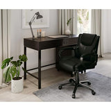 Brenton Studio® Mayhart Vinyl Mid-Back Chair, Black Brenton Studio