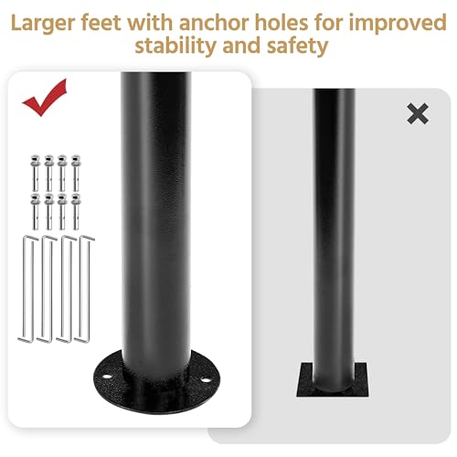 Yaheetech Gazebo for Patios 11x11 - Outdoor Powder-Coated Steel Frame Gazebo, Double Roofs Grill Gazebo BBQ Pavilion, Water-Resistant, for Lawn/Backyard/Garden/Deck, Khaki Yaheetech