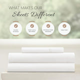 Linen Market Brushed Microfiber Twin Sheet Set 3 Piece – Oeko-TEX Certified Ultra Soft & Wrinkle-Free - 16" Deep Pocket Sheets - Easy Care Twin Size - White Linen Market