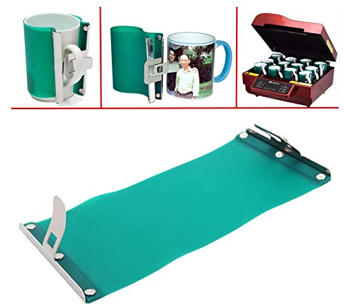 INTSUPERMAI 2PCS Sublimation Silicone Mug Wrap Heat Press Silicone Mug Clamp 15OZ Cup Clamp Fixture for 3D 15oz Mugs Transfer Printing INTSUPERMAI
