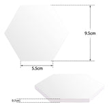 Sublimation Blanks Coasters for Drinks, Ceramic Drink Coaster with Cork Backing Pads Heat Transfer Cup Coaster for DIY Crafts Painting Home Decor, 6pcs Hexagon HooAMI