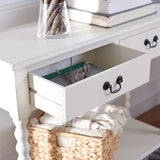 Safavieh Home Collection Athena Distressed White 2-Drawer Console Table SAFAVIEH