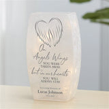 Personalization Universe Our Angel's Wings Personalized Small Frosted Tabletop Light Personalization Universe