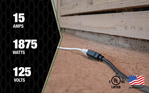Southwire AGRIPRO 12/3 Heavy Duty Extension Cord, 100ft, Farm/Workshop Cord, SJTOW, Black, 64817201 Southwire