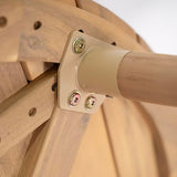 Christopher Knight Home Lalina Outdoor Coffee Table, Acacia Wood Accent Table with Slatted Panel Design, Round Patio Table for Garden Porch Balcony, Low Maintenance Outdoor Furniture, Natural Christopher Knight Home