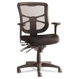Alera Elusion Series Mesh Mid-Back Multifunction Chair, Black Alera