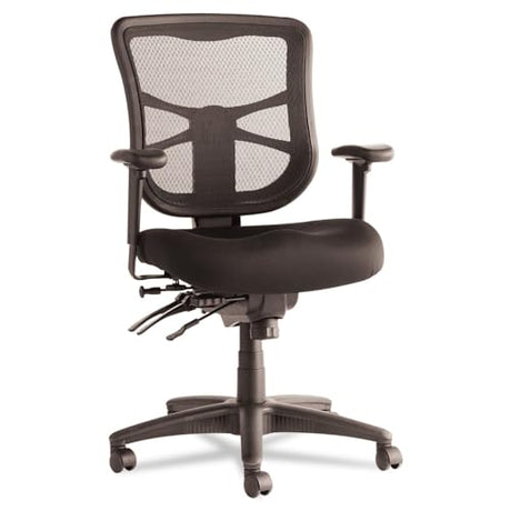Alera Elusion Series Mesh Mid-Back Multifunction Chair, Black Alera