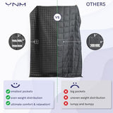 YnM 15lbs Weighted Blanket for Adults, Heavy Bed Throw Blanket with Cooling Glass Beads for All Season Use, Ideal for ~90lbs (48x72 Inches, Twin/Full, Dark Grey) YnM