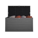 Cosco Outdoor Living 88180BGY1E Cosco Outdoor Patio Storage, Extra Large, 180 Gallons, Charcoal Deck Box, Black/Gray Cosco