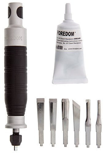 Tools & More FOREDOM H.50C HANDPIECE Power Chisel KIT with 6 CHISELS Wood Carving Woodworking (E 11) Model: Foredom