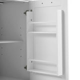 HomeGearTech Kitchen Island with Drop Leaf, Kitchen Storage Cart with 3 Tier Pull Out Cabinet Organizer, Internal Storage Rack, Rolling Kitchen Cart on Wheels with Towel Rack, 2 Drawers, for Kitchen HomeGearTech