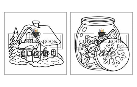 Cozy Christmas: Cute and Cozy Coloring Book for Adults & Teens Featuring Easy and Bold Christmas Designs WoodArtSupply
