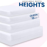 Utopia Bedding Premium Waterproof Bed Bug Mattress Cover, Queen Zippered Mattress Protector, 10 Inches Deep, Dust Mite Proof 6-Sided Mattress Encasement for Bed Utopia Bedding