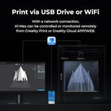 Official Creality 3D Printer K1 Max, 600mm/s High Printing Speed with AI Camera& AI Lidar,Smart OS System, Auto-Leveling, Dual Fans Cooling Creality