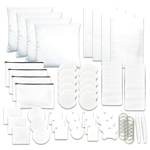 Brother SP-1 Sublimation Printer Deluxe Bundle with Full Ink Set, 460 Sublimation Transfer Sheets, 50 Blanks, Tape and More