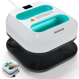 MAIKESUB T-Shirt Heat Press Machine, Portable Heat Press 9.6"X9.6", Iron Press for Sublimation and HTV Vinyl Shirt Press Machine for Hat, Bags, Heating Transfer Projects(Green Heat Transfer Machine) MAIKESUB