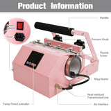 BetterSub Tumbler Mug Heat Press Machine 30 OZ 20 OZ 16 OZ Sublimation Straight Skinny Tumbler Mug Sublimation Print 11 OZ 15 OZ Sublimation Mug Heat Transfer Pink BetterSub