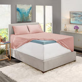 Hearth & Harbor Extra Deep Pocket Sheet Sets, Luxury Soft 6 Piece Bed Sheet Set Fits Mattress 18-24 Inches - Queen, Peach Beige Hearth & Harbor