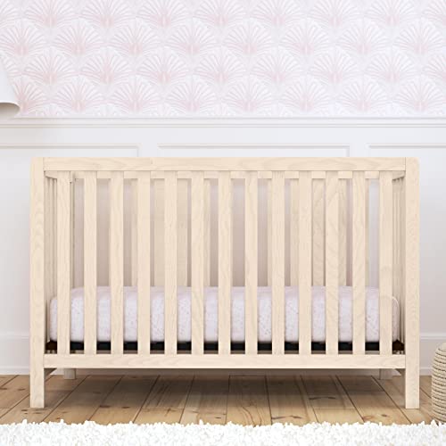 Carter's by DaVinci Colby 4-in-1 Low-Profile Convertible Crib in Washed Natural, Greenguard Gold Certified - WoodArtSupply