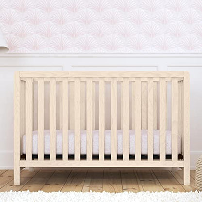 Carter's by DaVinci Colby 4-in-1 Low-Profile Convertible Crib in Washed Natural, Greenguard Gold Certified - WoodArtSupply