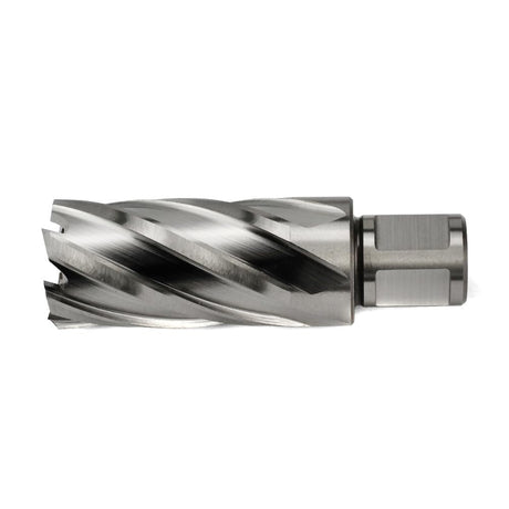 OSCARBIDE 1-1/16"x2"Annular Cutter 1-1/16 inch Cutting Diameter,2 inch Depth of Cut,3/4 inch Weldon Shank 2 Flat Mag Drill Bit with Pilot Pin for Magnetic Drill Press,1 Piece OSCARBIDE