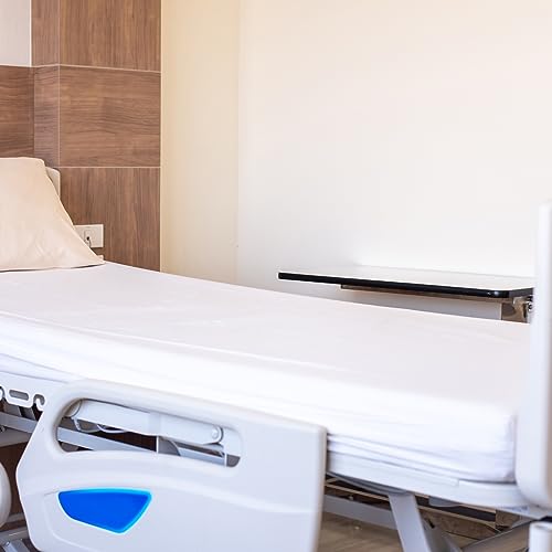 2 Pack Hospital Bed Sheets 36" x 80" x 9", Hospital Bed Fitted Sheets for Home & Hospital Care Beds, Soft Hospital Bed Sheets with Elastic All Around, White Magik & Kover